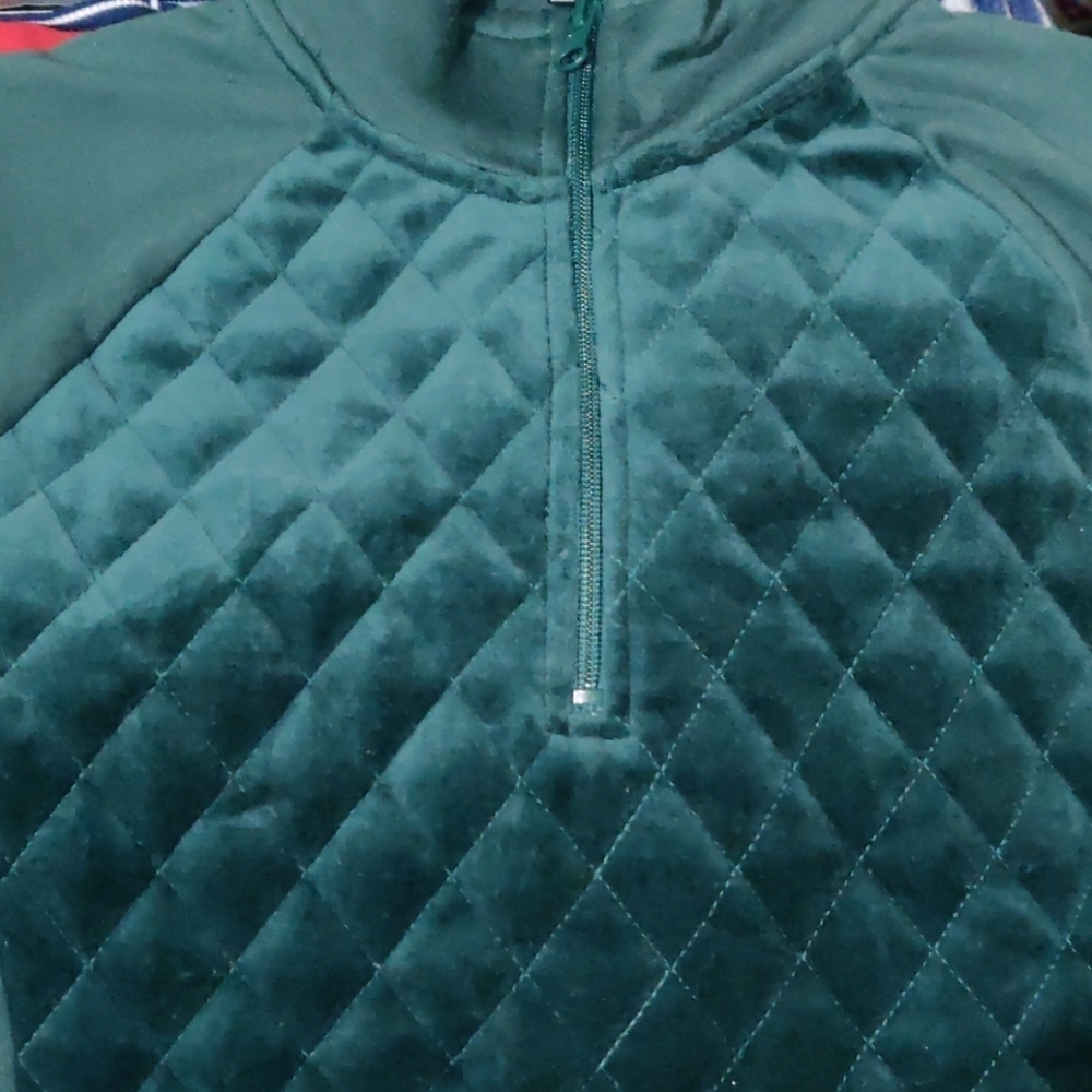 St. John's Bay Active Womens Long Sleeve Quarter-Z - Picture 2 of 4